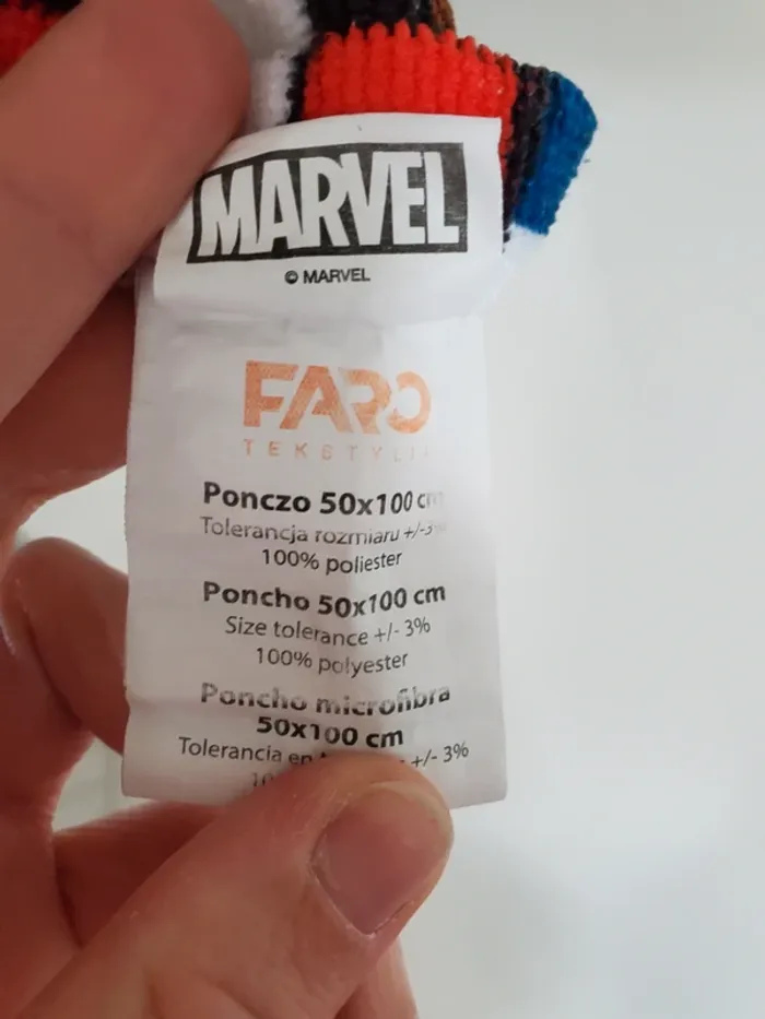 Poncho avengers marvel bébé - photo numéro 3