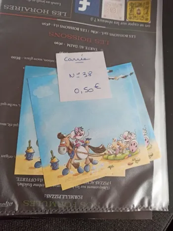 Feuille Diddl carrée 38 0,50€