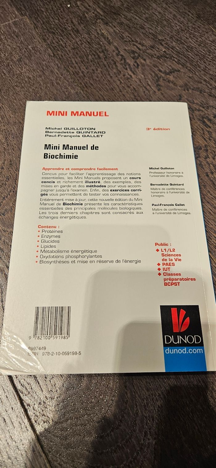 Lot 4 manuels biologie-chimie - photo numéro 2