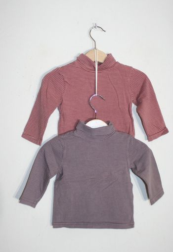 Lot de 2 Sous pulls rayés Kidkanai taille 18 mois