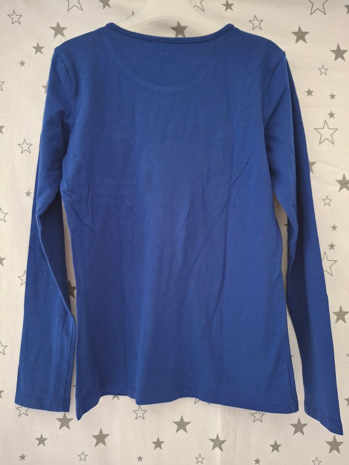 Tee-shirt bleu foncé avec strass 12 ans IKKS - photo numéro 6