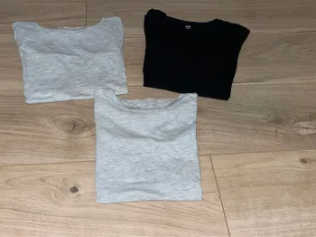 Lot 3 t-shirts basics H&M