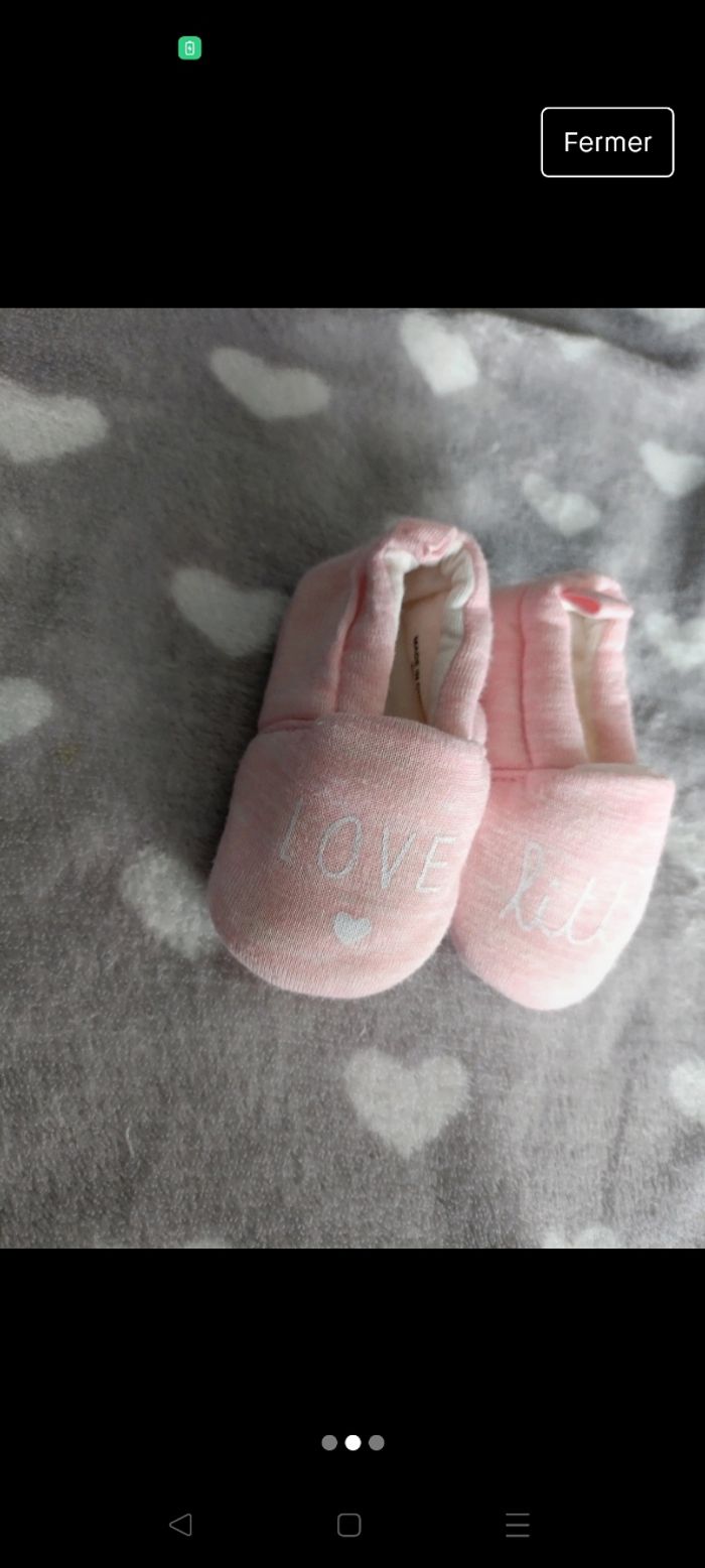 Chausson bébé 0/3mois - photo numéro 2