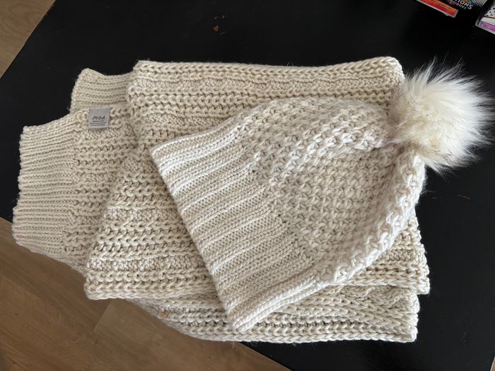 Ensemble bonnet + écharpe