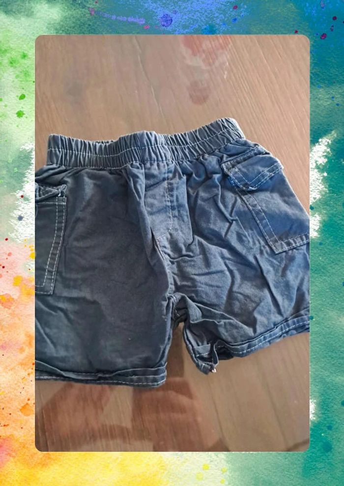 👶 Short bleu marine Cadey Avenue – Taille 6 mois