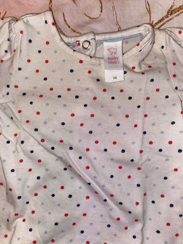 Ensemble pantacourt et t-shirt, taille 12 mois, marque Obaïbi. - photo numéro 2