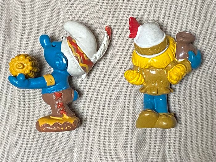 Couple figurines schtroumpfs indien Schleich - photo numéro 2