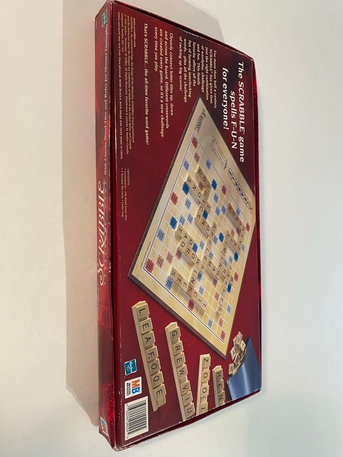 Scrabble en anglais lettres et chevalets en Bois - photo numéro 2