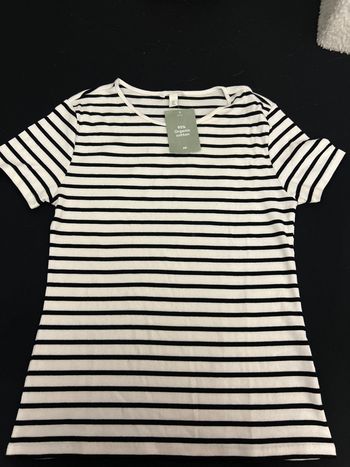 t shirt rayé h&m neuf avec étiquette