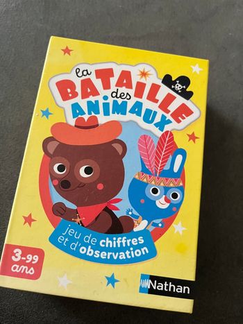 Jeu la bataille des animaux Nathan