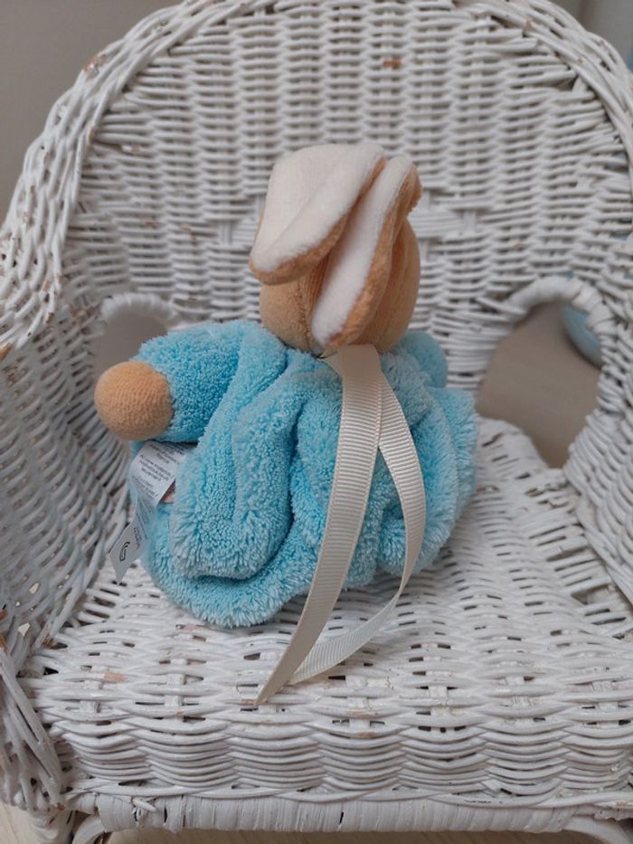 #BB3 - Kaloo - peluche doudou lapin boule bleu - photo numéro 3