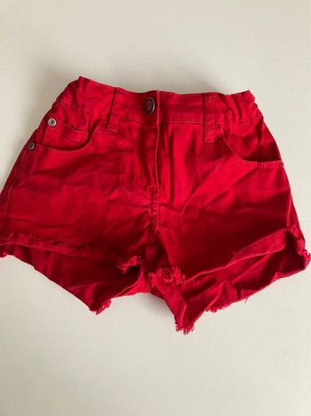 Short rouge Pepperts 8-9ans