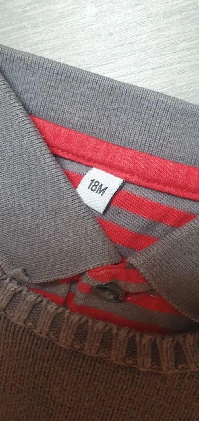 Ensemble pull polo 18mois garçon - photo numéro 3