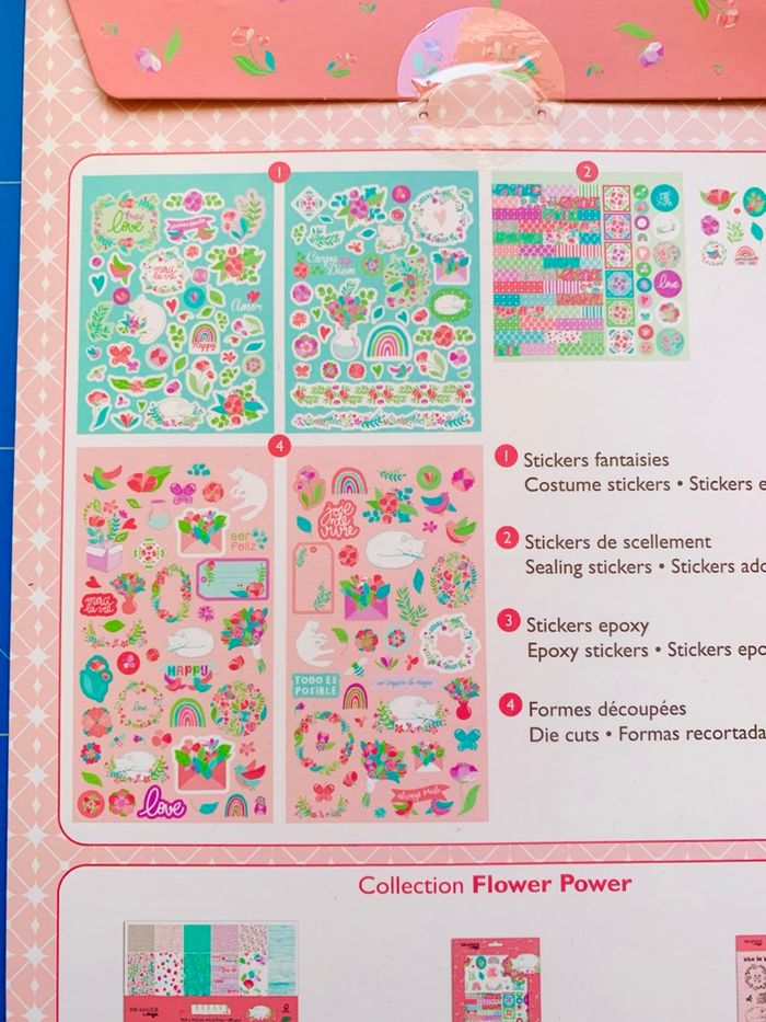 Kit décoration fleurs pour Scrapbooking - photo numéro 3