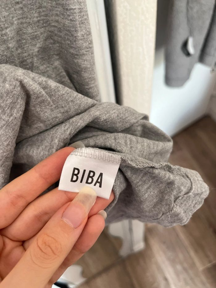 Débardeur gris chiné, 100 % coton, Bel Air, taille unique - photo numéro 5
