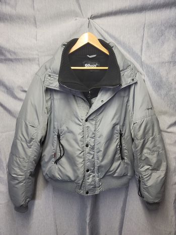 Manteau Schott NYC bomber gris taille L – matelassé