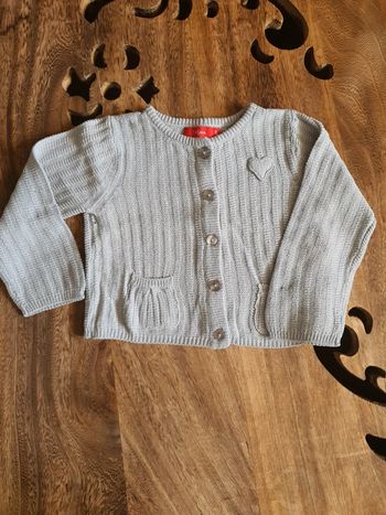 Gilet manches longues, fille, 24 mois.