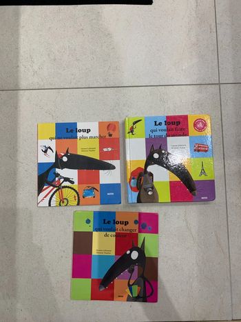 Lot 3 livres le loup