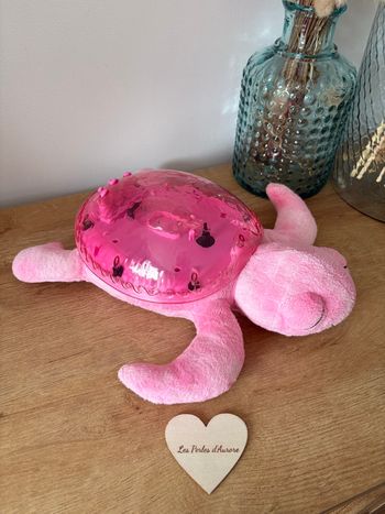 Tortue rose veilleuse très bon état 