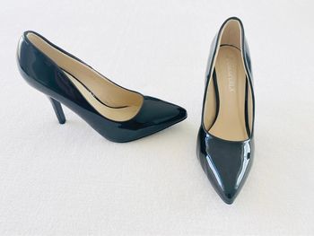 Chaussure à talon noire vernis - Cocoperla Pointure 40 - Hauteur talon 10 cm