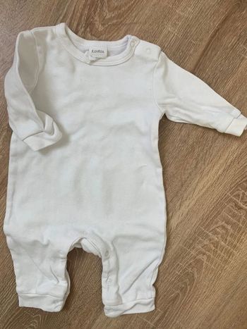 Pyjama bébé fille ou garçon 3 mois blanc neuf