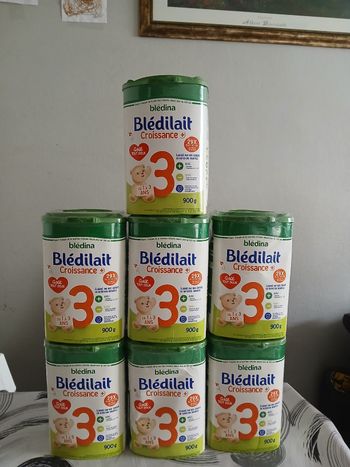 7 boîtes de bledilait troisième âge 