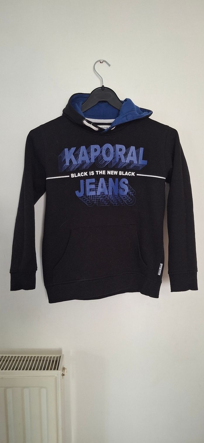 🆕 Sweat Kaporal Jeans Black is the New Black (Taille 10 ans)