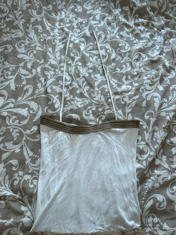 Robe trend beige blanc taille 38 - photo numéro 4