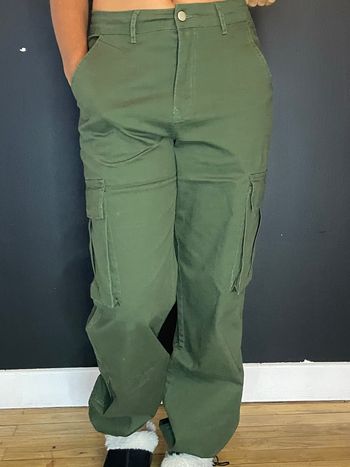 Pantalon cargo kaki style Y2K