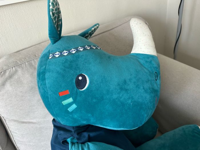 Grande peluche marius le rhinocéros - photo numéro 5