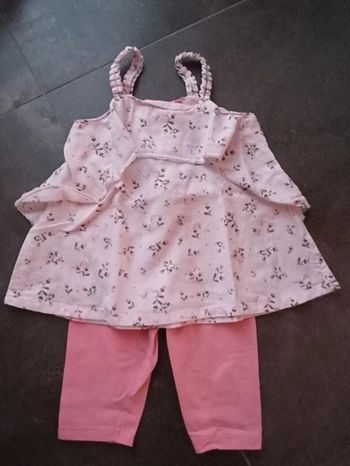 Ensemble blouse légère + legging 3/4 T81