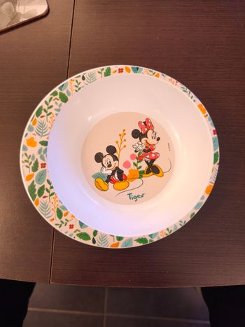Assiette Mickey et Minnie tigex 