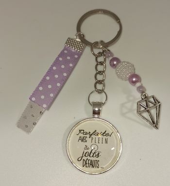 Porte clé humour " Parfaite"