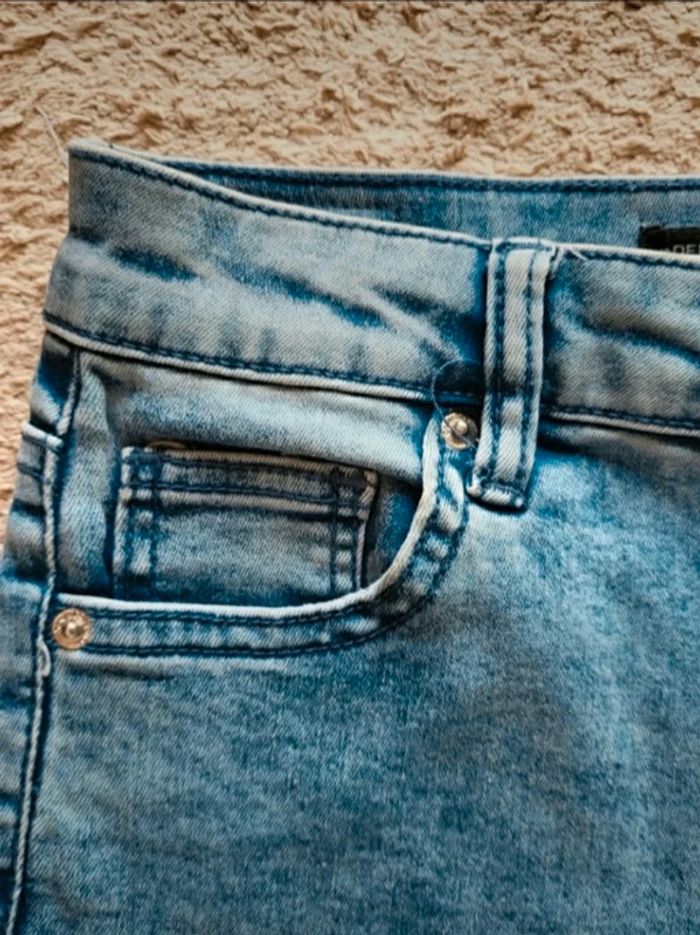 Jean skinny bleu effet neige Bershka XS 34 - photo numéro 10