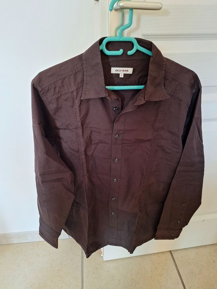Chemise à manches longues marron / Oly Gan / XXL