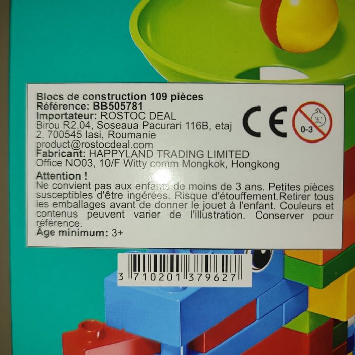 Jeu de construction circuit de billes avec toboggan - photo numéro 4