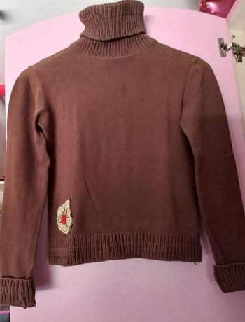 Pull à col roulé fille 14 ans