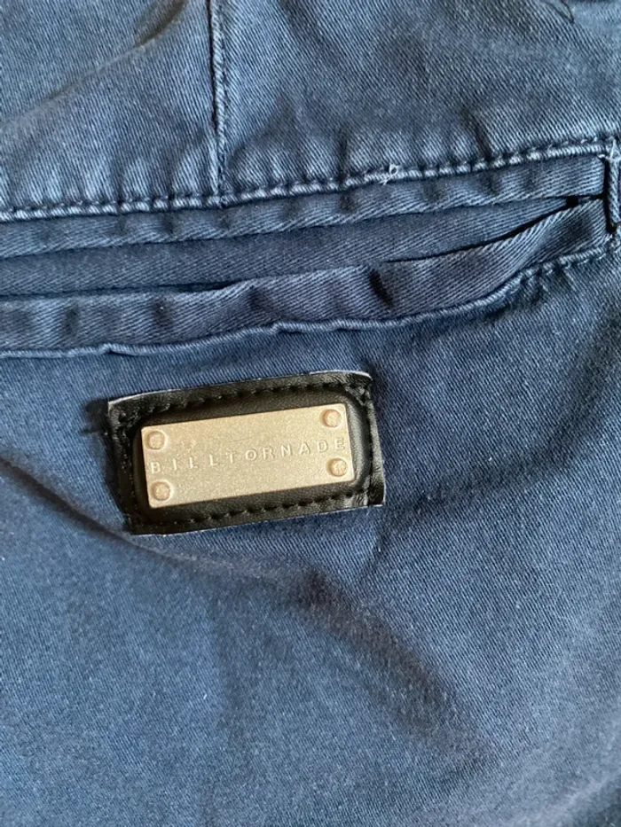 Short Chino Bleu marine Bill Tornade - photo numéro 3