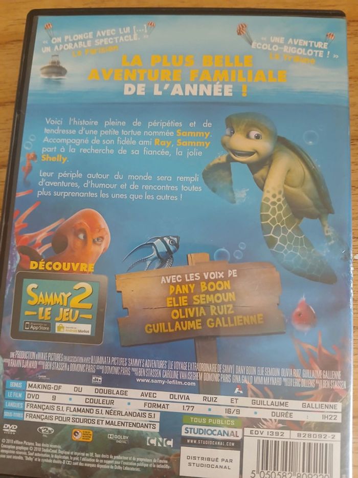 DVD le voyage extraordinaire de Sammy - photo numéro 2