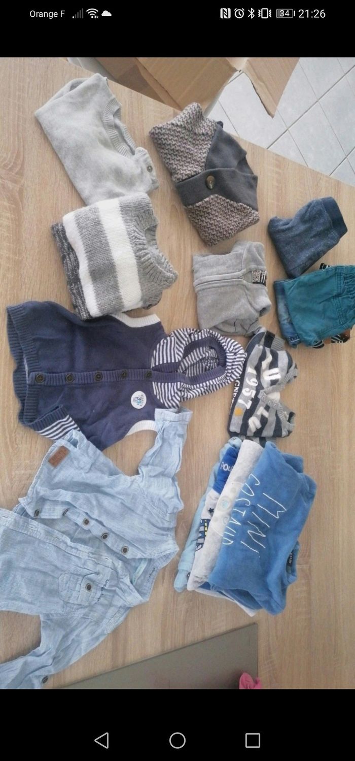 Lot vêtements bébé garcon
