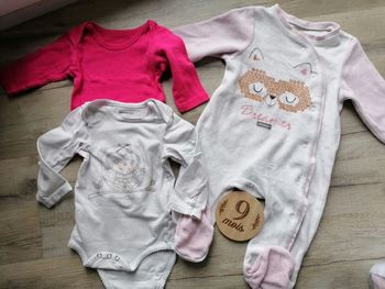 Pyjama 2 bodies 9 mois fille
