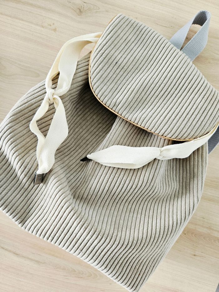 Sac à dos enfant velours côtelé - photo numéro 6