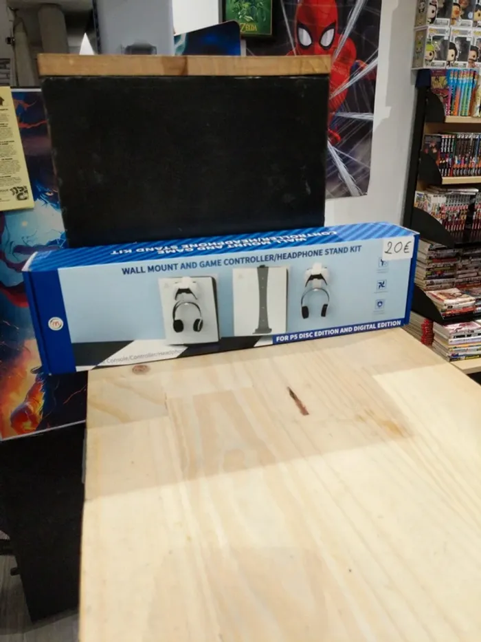 Kit mural + support manette & casque - PlayStation 5