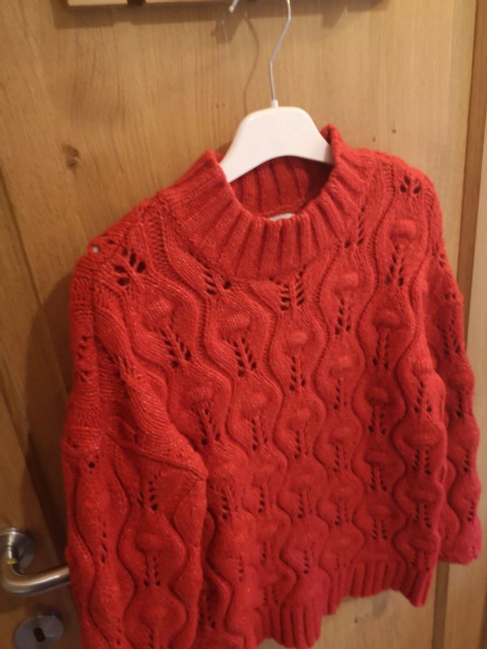 Gros pull chaud d'hiver Pieces en rouge Xs - photo numéro 3