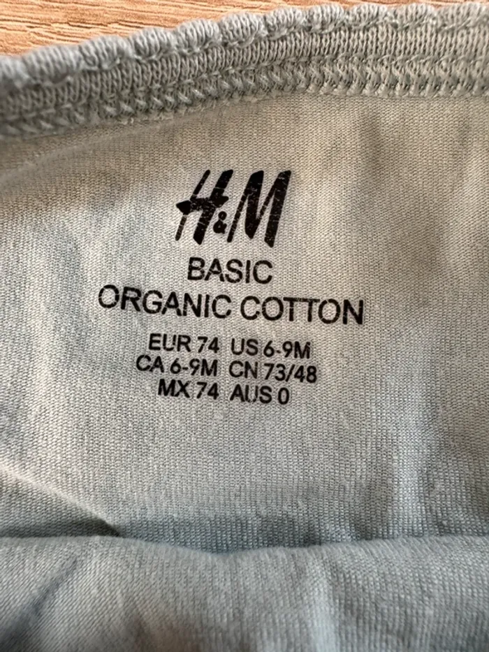 Body fines bretelles vert H&M 9 mois BE - photo numéro 4