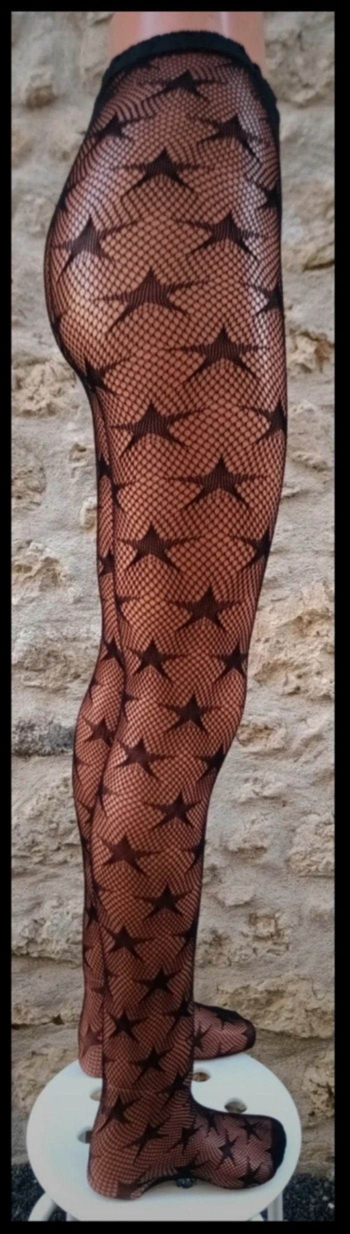Collant résille motif fantaisie - photo numéro 4