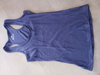 débardeur bleu dos najeur S-38 Mim basic summer collection