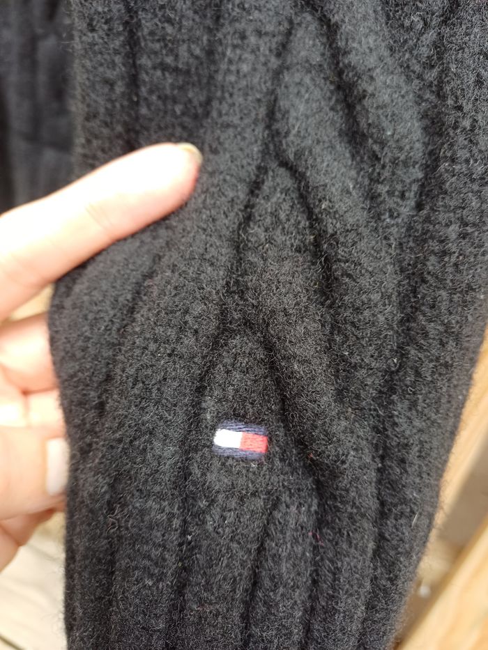 Veste pull zippé chaud en laine d'agneau Tommy Hilfiger taille XL - photo numéro 7