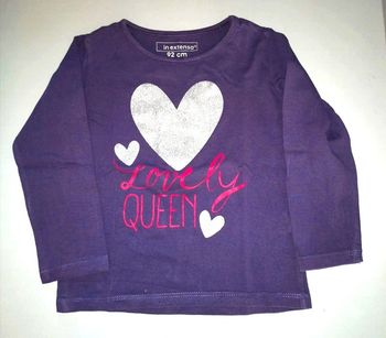 Tee-shirt longues manches coeur 2 ans