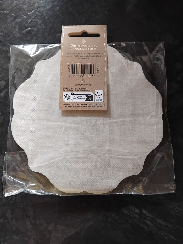 Serviettes en papier pour communion - photo numéro 3